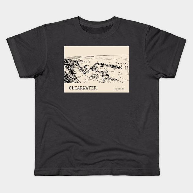 Clearwater - Florida Kids T-Shirt by Lakeric